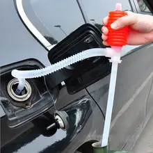 Портативный автомобильный ручной пластиковый шланг для перекачки газового масла, насос для перекачки топлива, бензина, дизельного топлива, красного цвета для жидкости