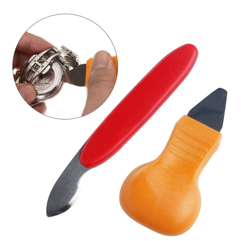 

Shellhard 2Pcs Watch Repair Tool Stainless Steel Watch Back Cover Case Opener Remove Battery Change Watchmaker Tool Kit