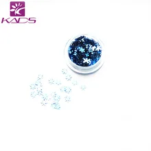 KADS 1PC/BOX Blue Snow Flake Design Nail Glitter Powder Dust 3D Manicure Art Design Tool DIY Art Accessories For Nails
