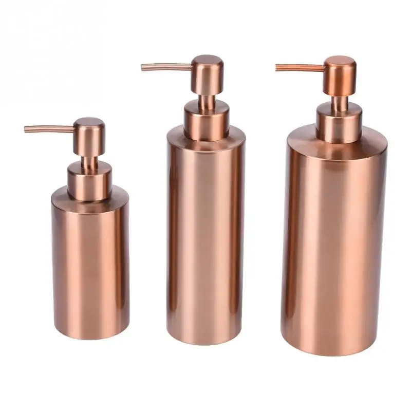Stainless Steel Soap Dispenser Shampoo Container Kitchen Bathroom