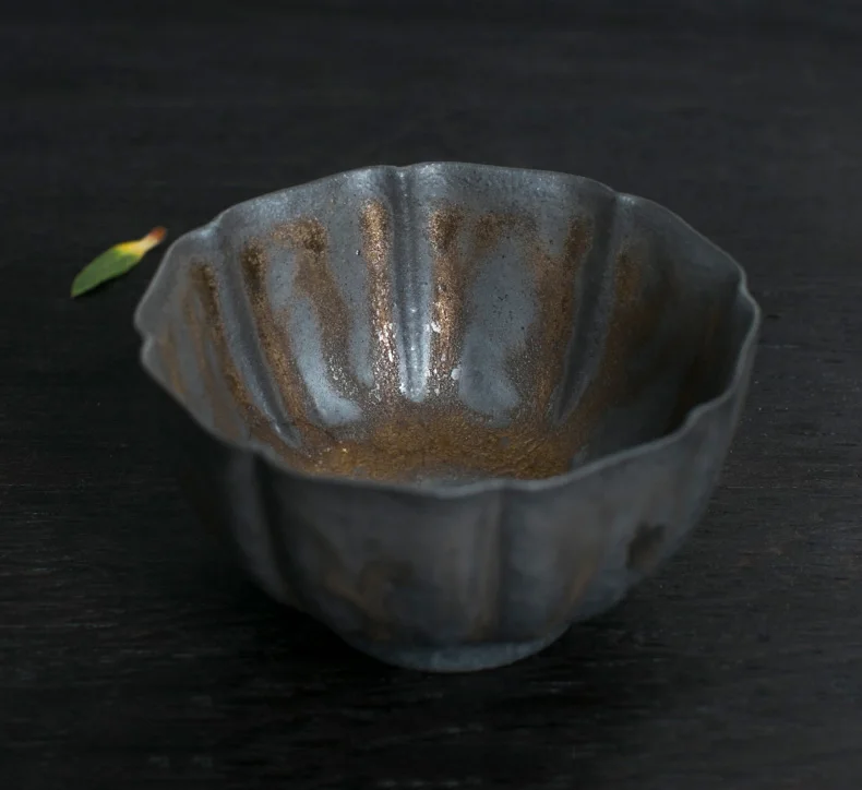 60 мл чайная чашка винтажная керамическая грубая керамика ржавчина ремесло маленькая чайная чаша чайная церемония аксессуары чашка воды чашки Посуда для напитков чайная посуда