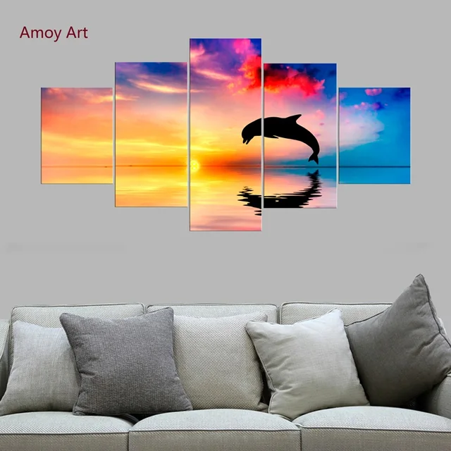 5 Panel Wall Picture Living Room Decorative Picture Print Painting On