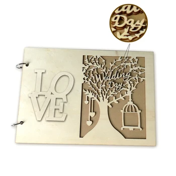 

New Wedding GuestBook Wooden Wedding Guest Book For Wedding Tree Personalised Guest Book DIY TOOL Supplies