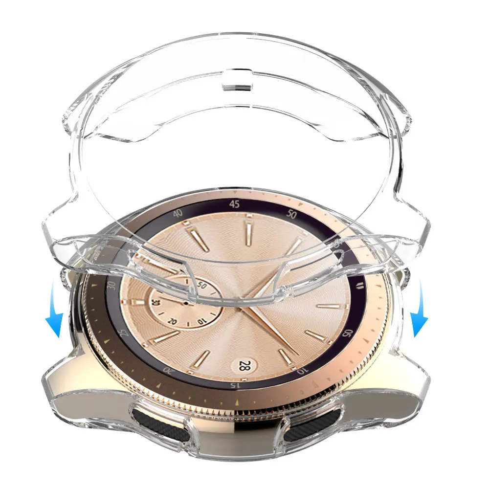 Чехол для samsung gear S3 frontier/Galaxy Watch 46 мм 42 мм бампер с мягким покрытием TPU аксессуары для умных часов защитный чехол