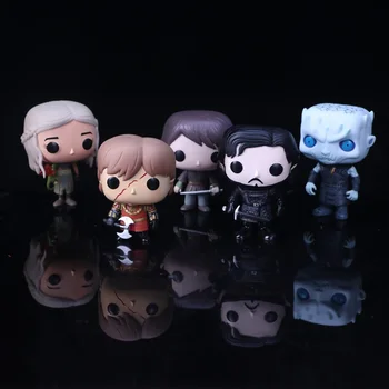 

New Movie Game Of Thrones Jon Snow Daenerys Tyrion Ghost Night King 5 kinds of Action Figure toys Model Gift Doll