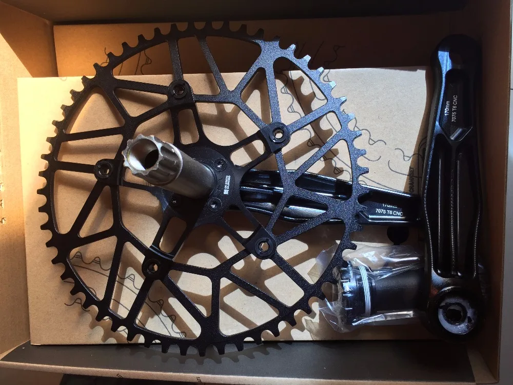 Litepro супер полые BMX складной велосипедная система CNC одинарная передняя звезда