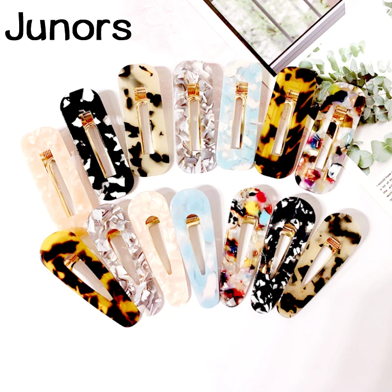 

Vintage Pink Hair Clip For Women Geometric hair clips for hair Comb Hair Barrette Hairpin Leopard Hairband Hair Accessories gift