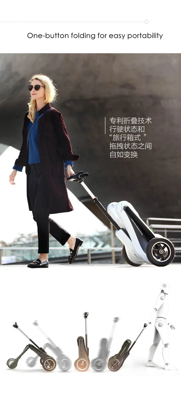 Clearance New Brand M1 350w 36v Folding Aluminum Alloy Three-wheel Electric Scooter Steering-wheel Skateboard Hover Board 9