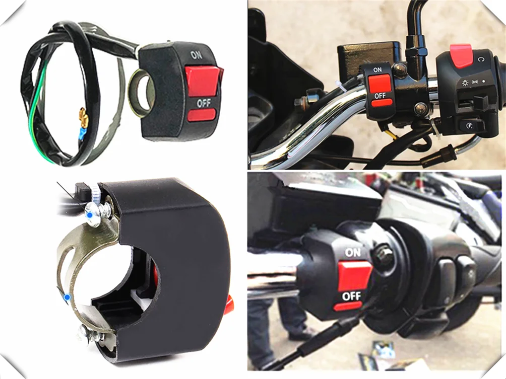 

Universal Handlebar Fog Light Motorcycle Headlight Switch ON/OFF Button Light for SUZUKI RGV250 VS800 Intruder VZ800 Marauder