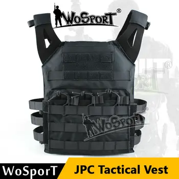 

WoSporT Military Tactical JPC Vest Chest Rig Jumper carrier Nylon MOLLE Gear for Airsoft Sport Paintball Combat Hunting Shooting