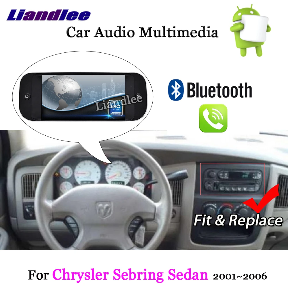 Liandlee автомобильная система Android для Chrysler Sebring Sedan 2001~ 2006 Радио Стерео Carplay Wifi gps Navi BT карта навигация Мультимедиа