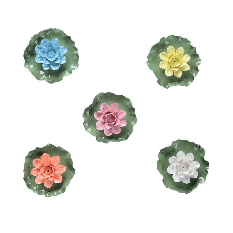 Creative Ceramic Lotus Candles Candlesticks Accessories Creative Ceramic Lotus Candles Candlesticks Accessories Home Decor Flower Incense Holder Ornaments In Candle From