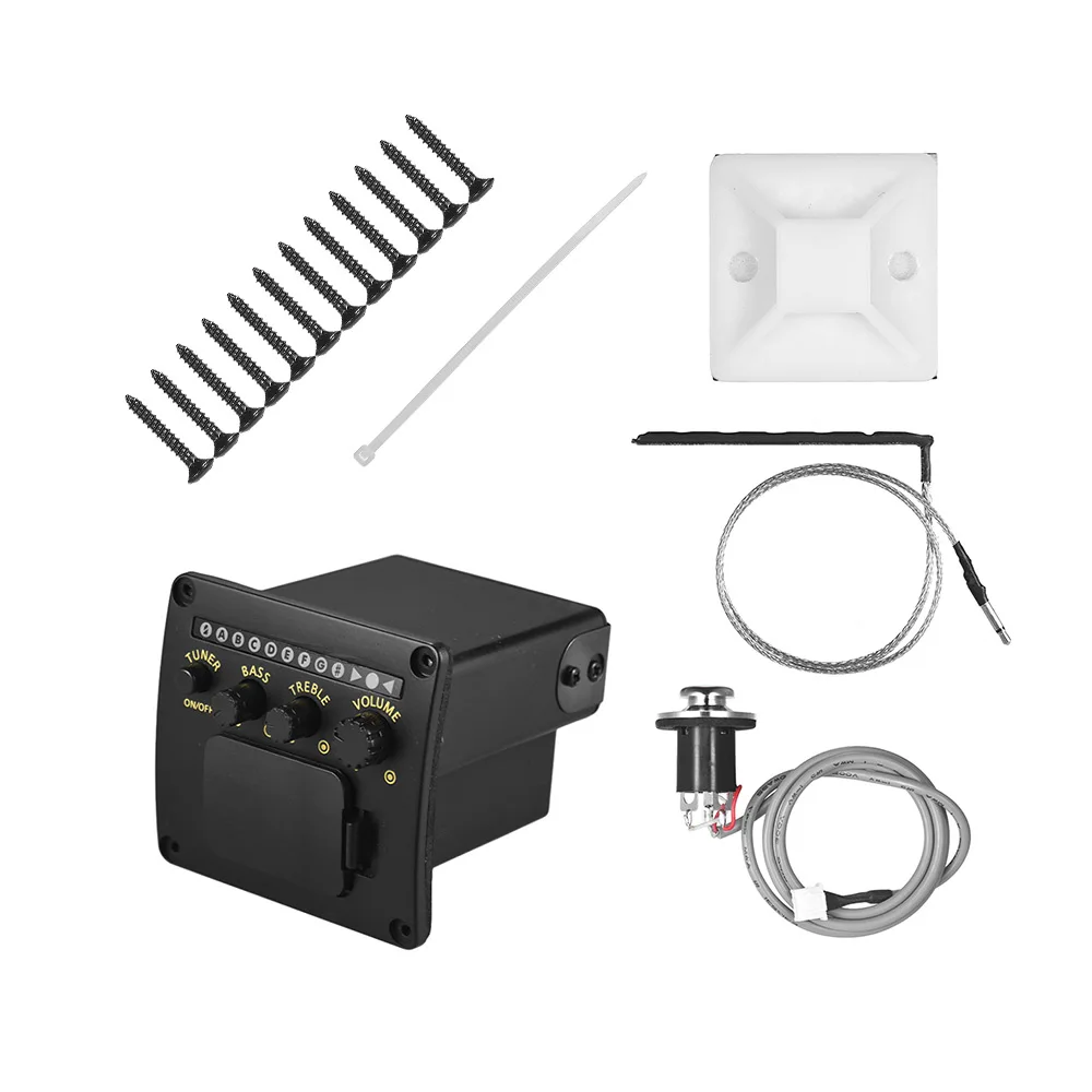 Professional 2 Band EQ Acoustic Guitar Piezo Pickup System