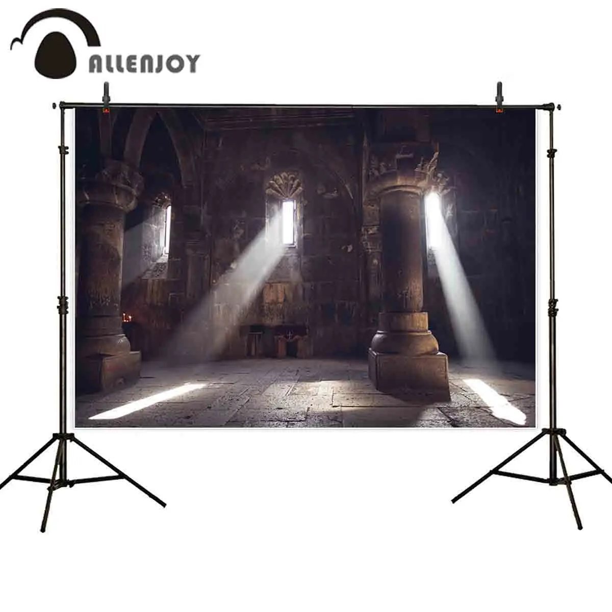 Фон Allenjoy для фотостудии средневековый замок армянская церковь фон фотосъемки