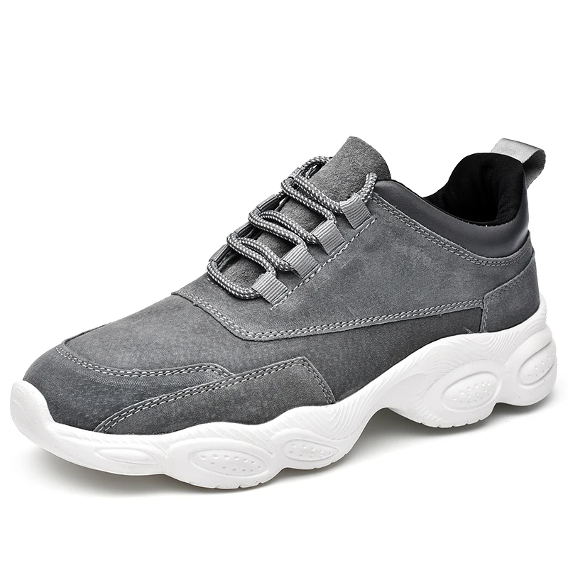 New Winter Men Running Shoes Height Increasing Men Sneakers Sport Shoes Suede Leather Walking Shoes New Winter Men Running Shoes Height Increasing Men Sneakers Sport Shoes Suede Leather Walking Shoes