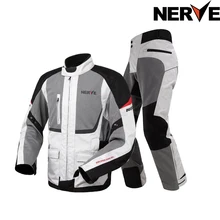 NERVO Engrenagem Equipamento de Equitação à prova de Frio-Moto de Motocross Jaqueta de Verão dos homens malha Pano de Oxford Street Bike Racing Motos jaqueta