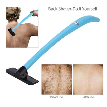 

Men Manual Back Hair Shaver Remover Do It Yourself Whole Body Trimmer Self Groomer Long Handle Big Blade Hair Removal Razor 4849