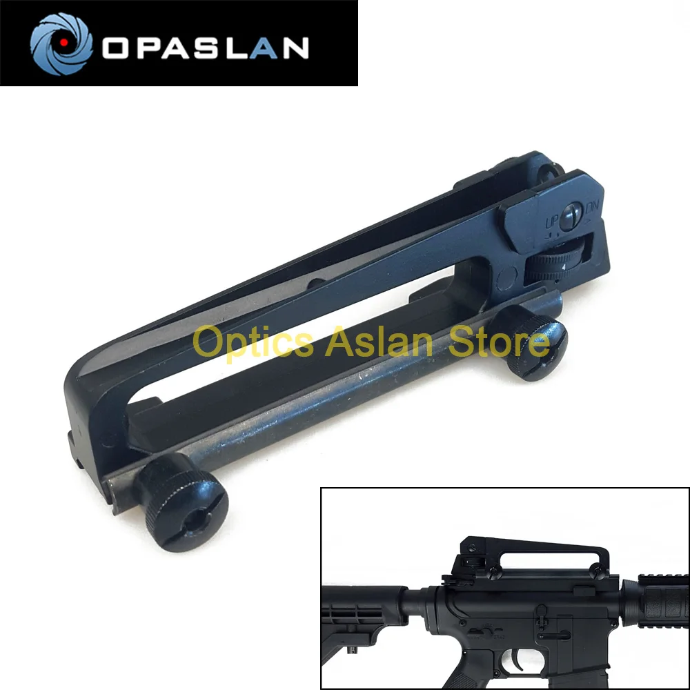 

OPASLAN Detachable Carry Handle W/ Dual Aperture A2 rear sight See through Picatinny Rail Mount Combo M4 M16 AR15