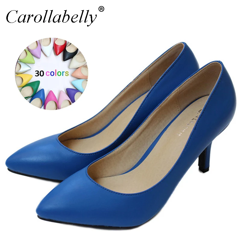 New 2018 Women's High Heels Sheepskin Women Pumps Sexy Bride Party Thin Heel Pointed Toe High Heel Shoes Plue Size 34-41 D30-579 New 2018 Women's High Heels Sheepskin Women Pumps Sexy Bride Party Thin Heel Pointed Toe High Heel Shoes Plue Size 34-41 D30-579