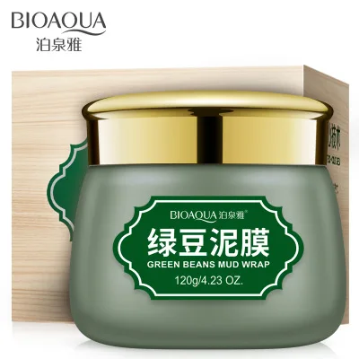 BIOAQUA Очищающая маска для лица mung Bean Mud пилинг акне маска для лечения черных точек увлажняющий контролирующий жирность Очищение акне маска для лица - Цвет: LD