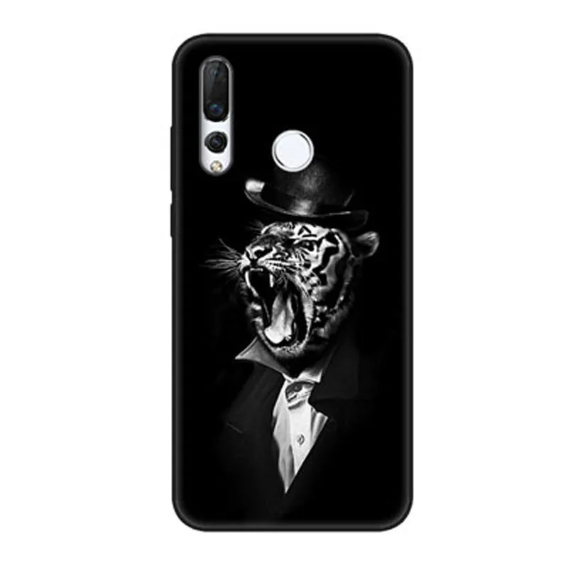 Черный с эффектом потертости для huawei Nova 4 Бампер Защитный чехол тонкий, мягкий, из полиуретана и силикона с откидной крышкой для huawei Nova4 VCE-AL00 VCE-TL00 чехлы
