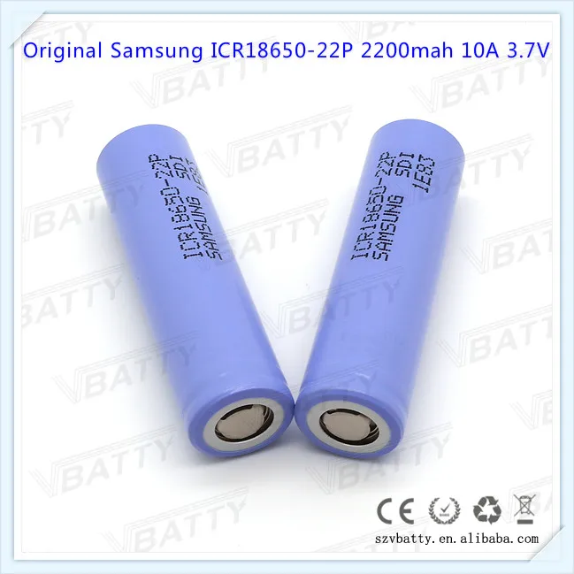 100% оригинал для Samsung INR18650 22P 22 P 18650 2200 мАч 10A 3 7 В перезаряжаемый литий ионный