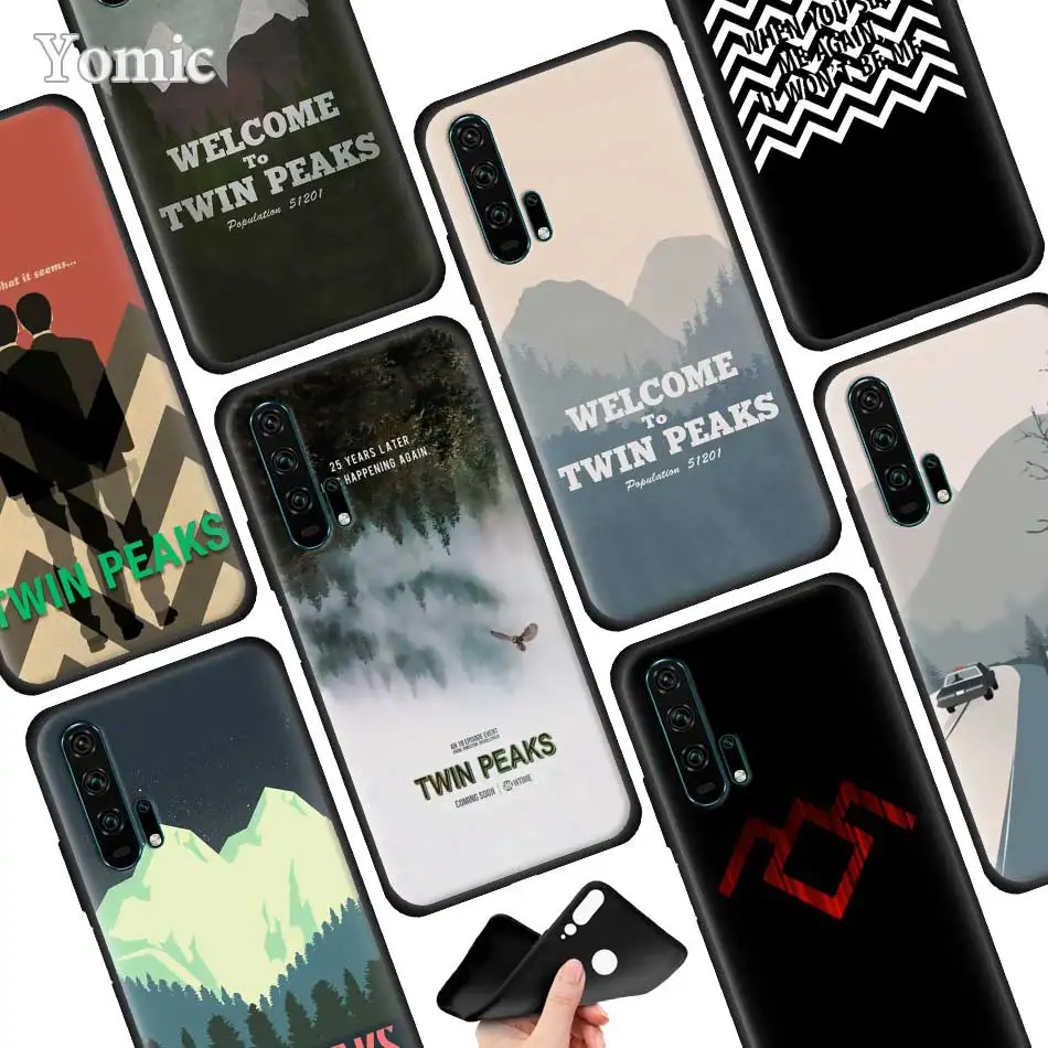 

Welcome To Twin Peaks Silicone Phone Case for Huawei Honor 20 Pro 20 10 Lite 8X 8C 8A 8S V20 20i Play Enjoy 9S 9E Cover
