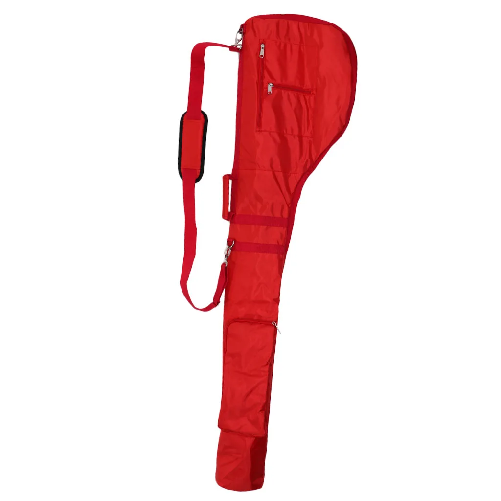 Прочный нейлон гольф водонепроницаемый износостойкий мешок сумка дорожная сумка чехол(взрослый размер) идеально подходит для игры в гольф на ходу - Цвет: Red