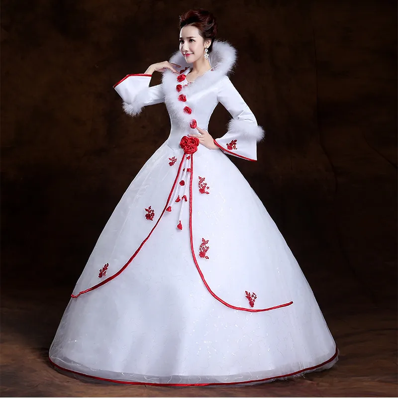 vestidos de novia blanco con rojo – vestidos de boda