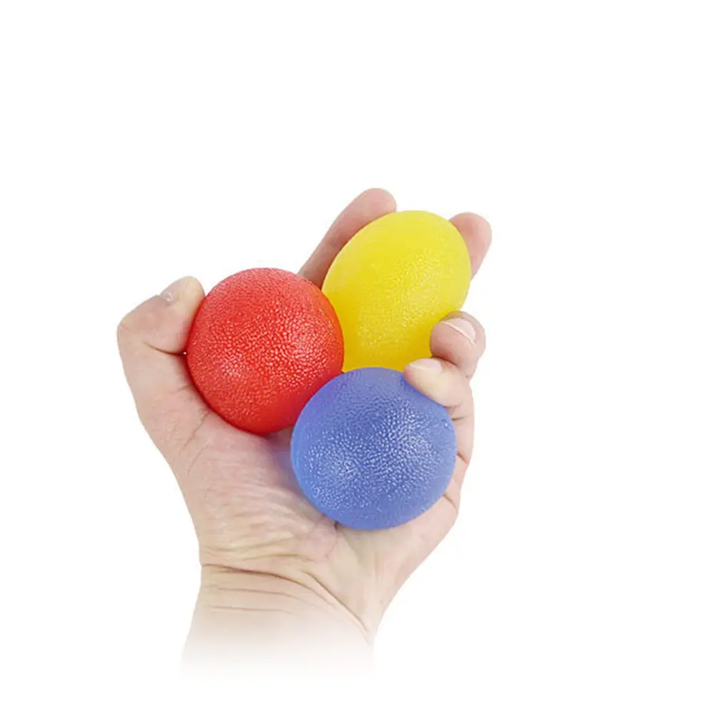 58 мм Силиконовые руки палец упражнения массаж в форме яйца захват для фитнеса декомпрессии снятие стресса вентиляционный мяч