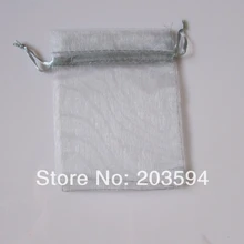 500 шт./лот серый упаковка ювелирных изделий тянущаяся органза сумки 7x9 см, пакеты для свадебных подарков и пакетов