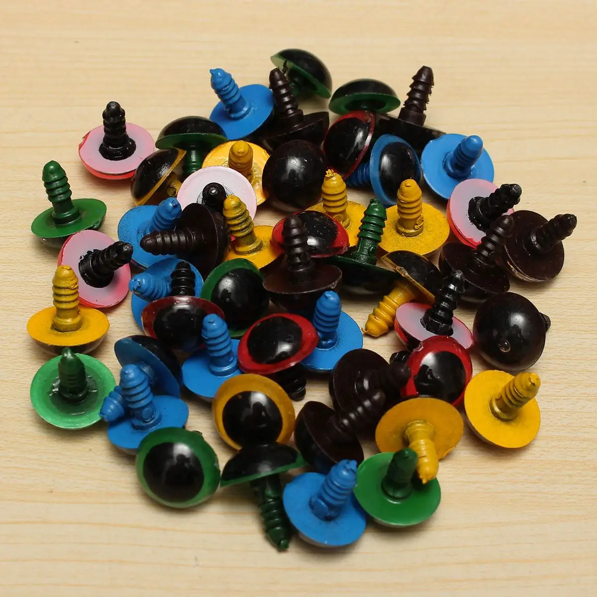 Wholesale 80pcs 40Pairs 10 18mm Color Plastic Safety Eyes For Teddy Bear Stuffed font b Toys