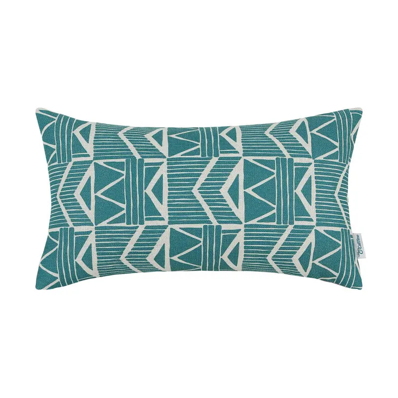 Calitime Rectangular Cushion Cover Decorative Pillows Shell Home Sofa