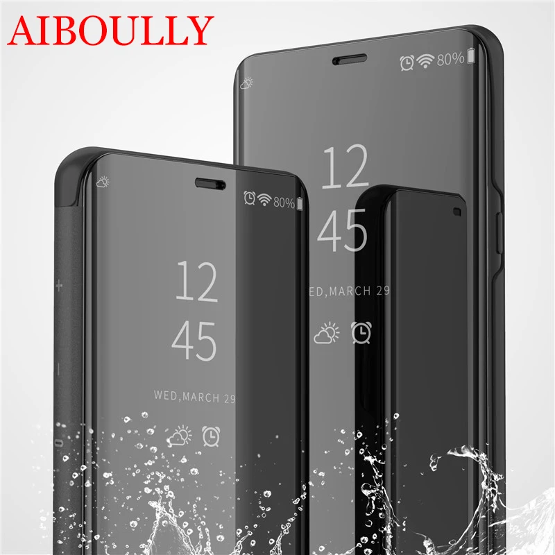 Чехол AIBOULLY для Samsung Galaxy A40 A70 умный зеркальный флип-чехол M20 M30 | Мобильные телефоны