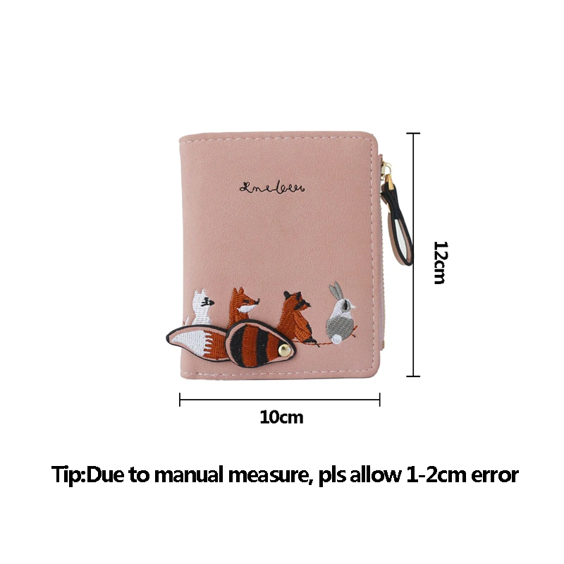 Women Cute Animal Purse Mini Casual Female Money Storage Wallet Travel Ladies Card Clutch Bag PU Leather Coin Monederos SS3459 (2)