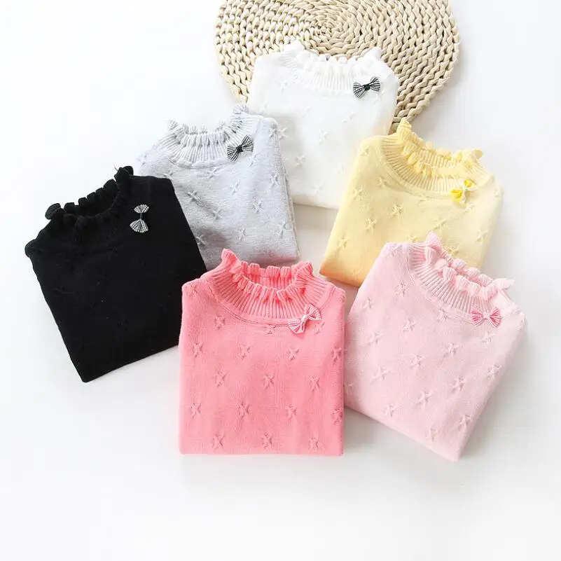 

Children Knitted Clothes 2019 Autumn Winter Long Sleeve Girls Sweater Tops Baby Toddler Teen Knitted Coat Kids Pullover Sweaters