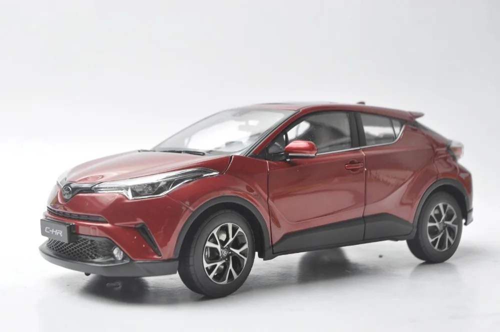 1:18 литье под давлением модель для Toyota C-HR все красные и синие Interier Игрушечная машина из сплава миниатюрная коллекция подарки CHR C HR