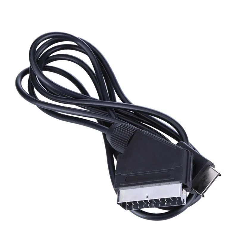 1,8 м AV RGB SCART Зарядное устройство кабель ТВ AV Ведущий Замена кабель для подключения sony Playstation PS1 PS2 PS3 для PAL/NTSC консолей