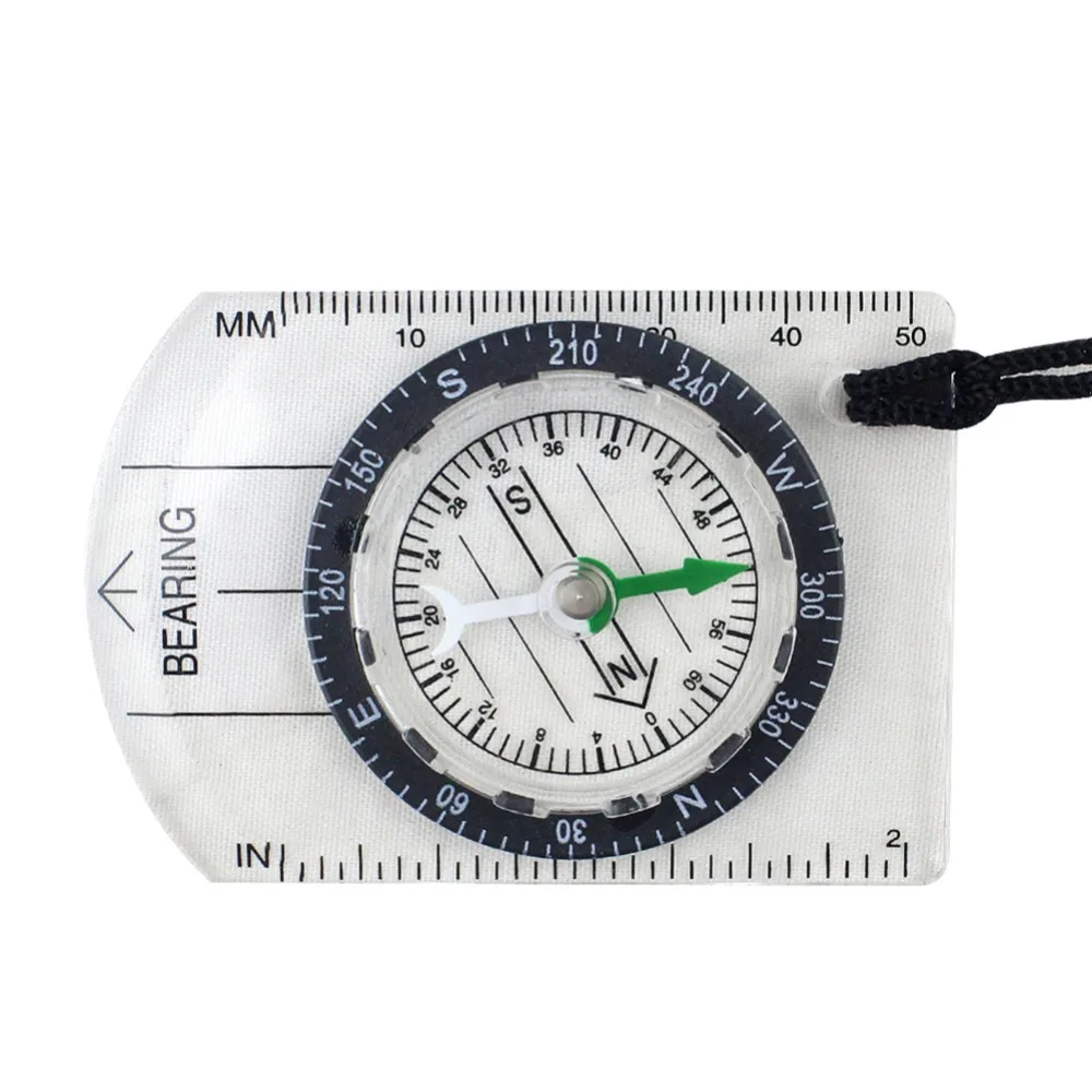 

Professional Mini Compass Map Scale Ruler Multifunctional Equipment Outdoor Hiking Camping Survival bussola brujula