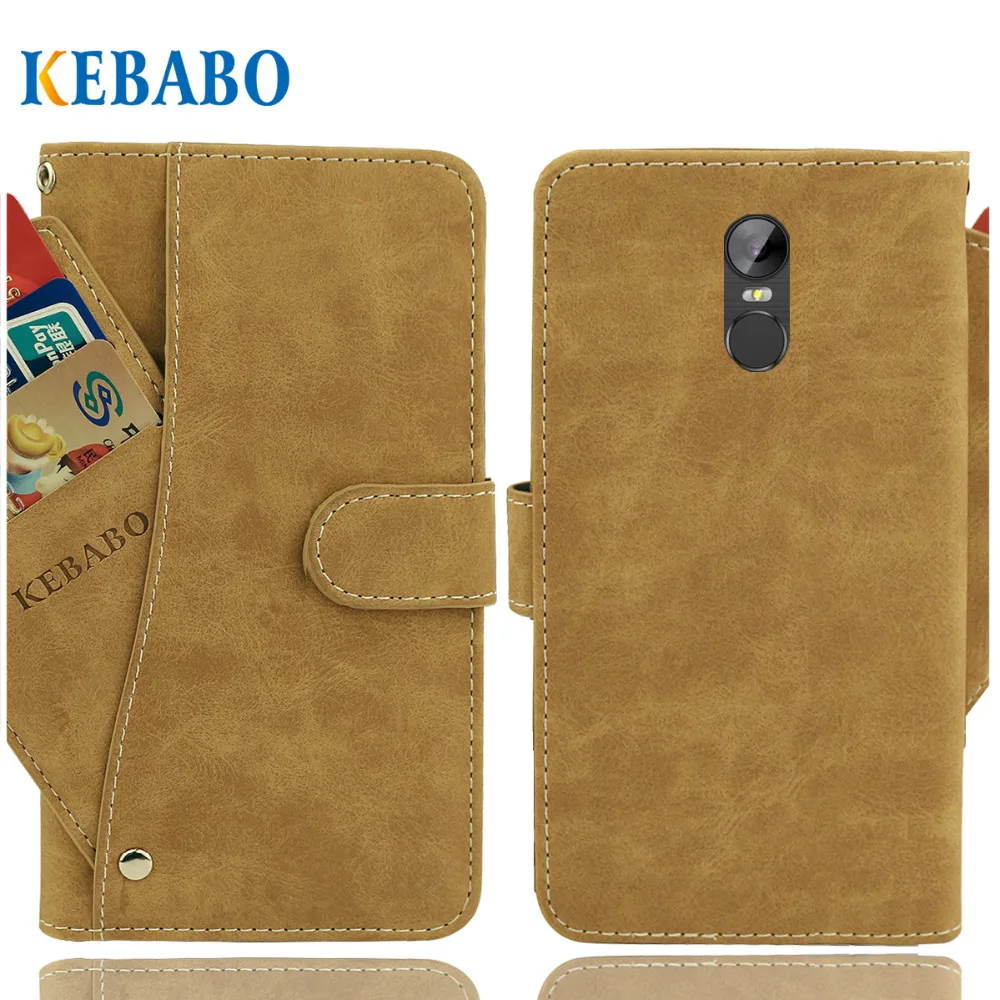 Винтажный кожаный чехол-кошелек Sencor P5700 роскошный флип-чехол 5 7 дюйма с 3