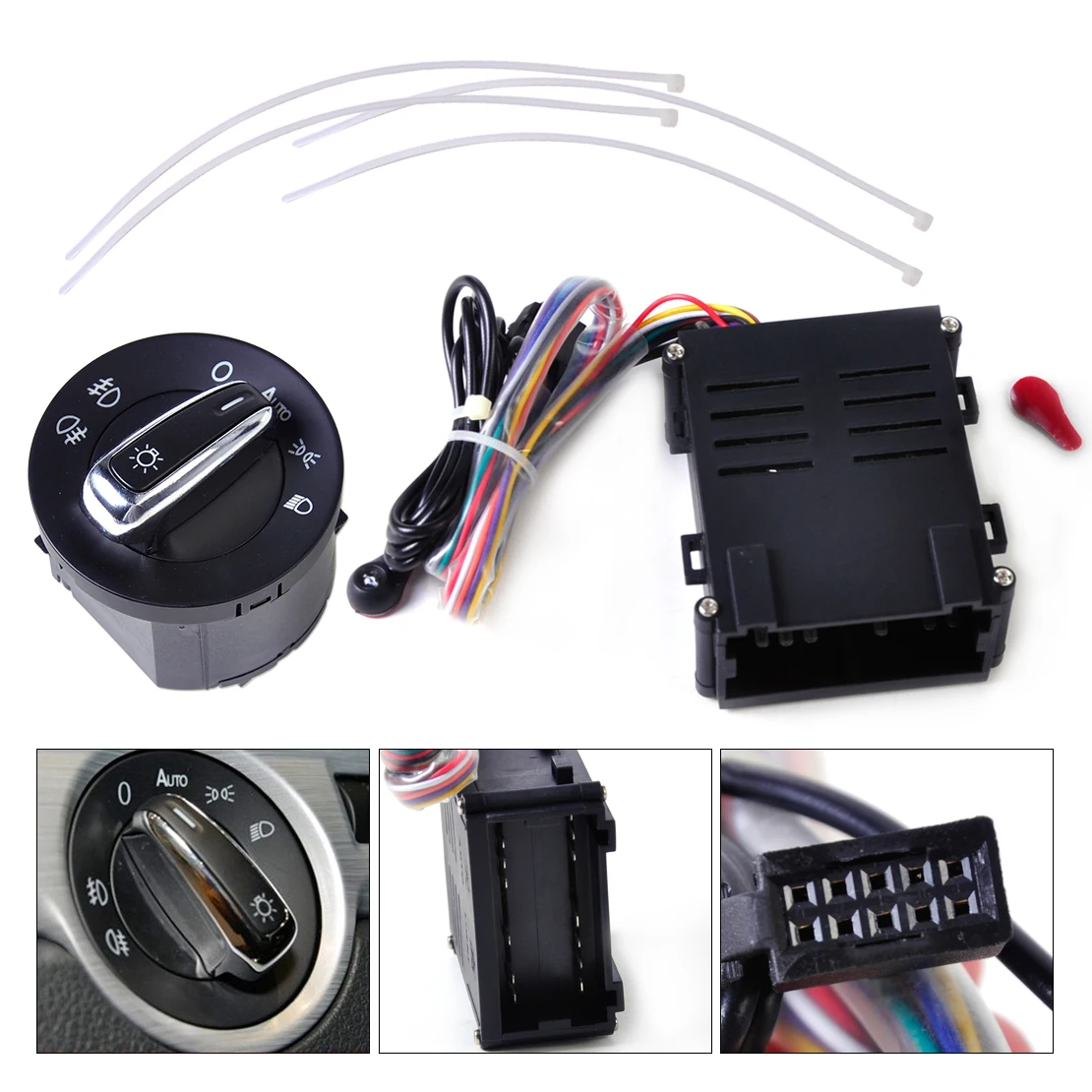 DWCX 5ND941431B Auto Headlight Sensor Module Headlamp Switch Control