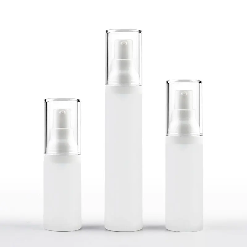

20ml 30ml 50ml X 24PC Frosting Empty Airless Lotion Cream Pump Bottles Sample Eye Cream Perfume Cosmetic Tin Travel Container
