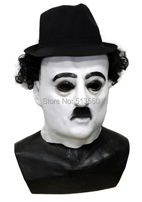 

Best Selling Realistic Party Celebrity Latex Charlie Chaplin Mask for Cosplay