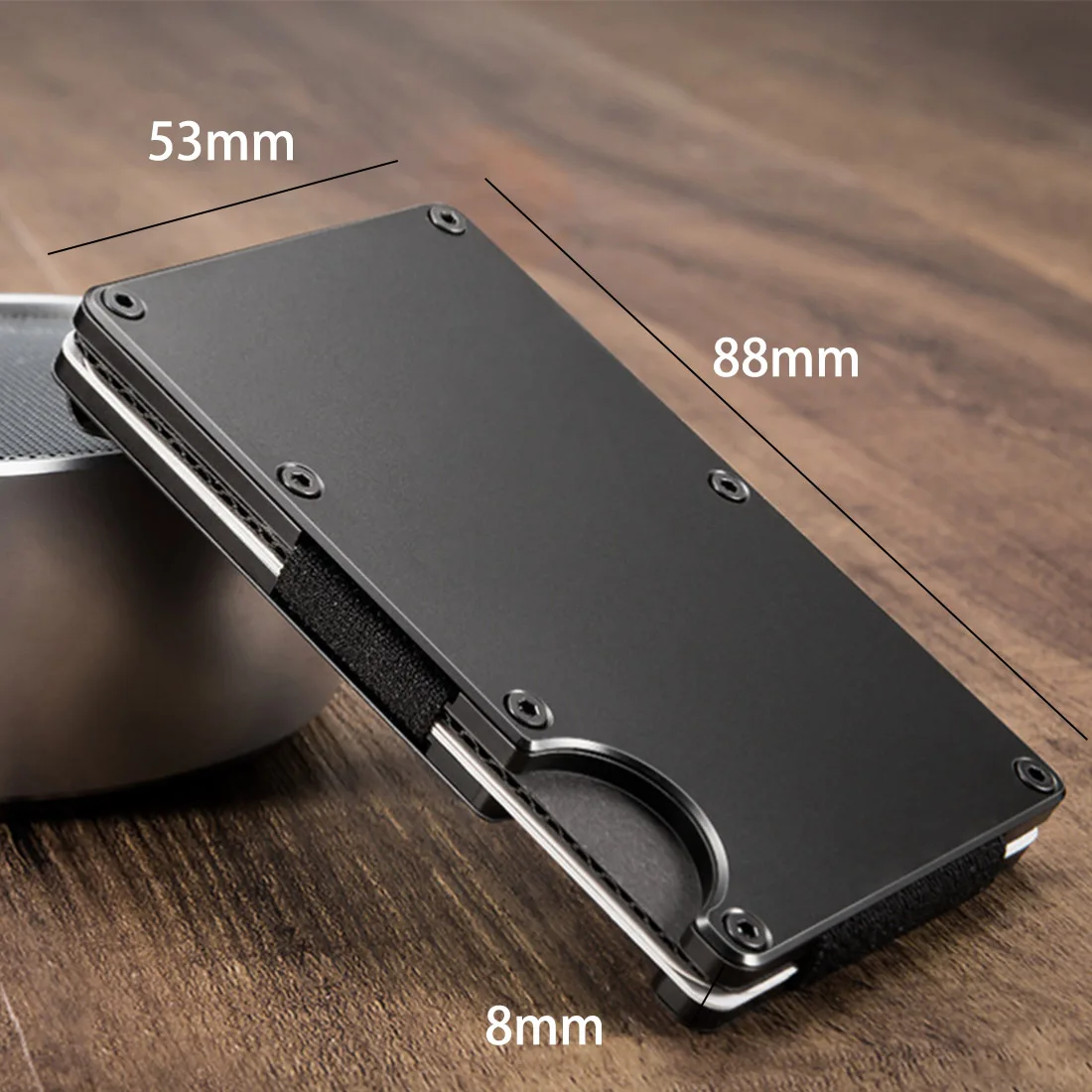 

Hand Tools 4 Colors Metal Mini Money Clip Fashion Credit Card ID Holder with Anti-thief Wallet