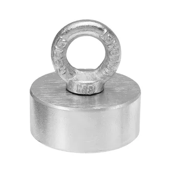 

60x25mm Theoretical Maximum 300kg Neodymium Recovery Magnet Metal Detector with Handle Ringscrew High Quality Powerful