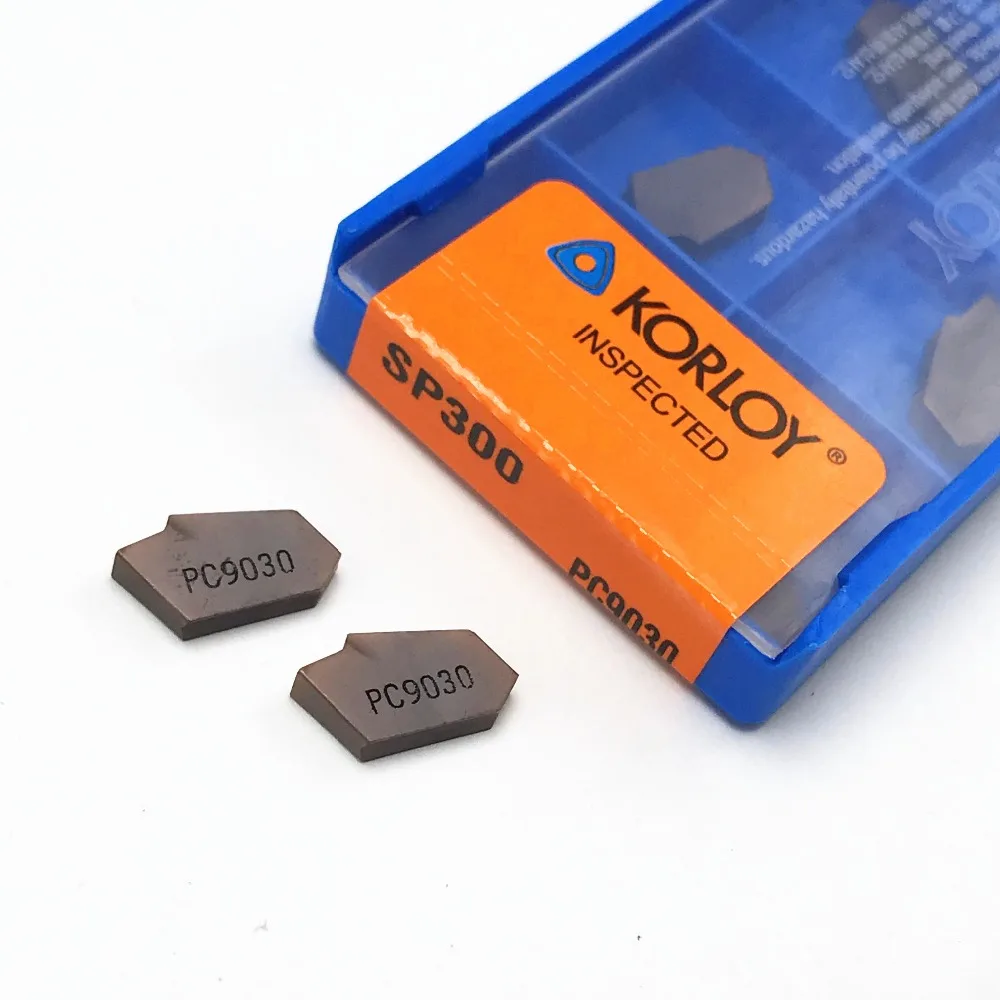 

SP300 PC9030 NC3020 NC3030 grooving carbide inserts KORLOY SP300 lathe cutter turning tool Parting and grooving tool Parting off