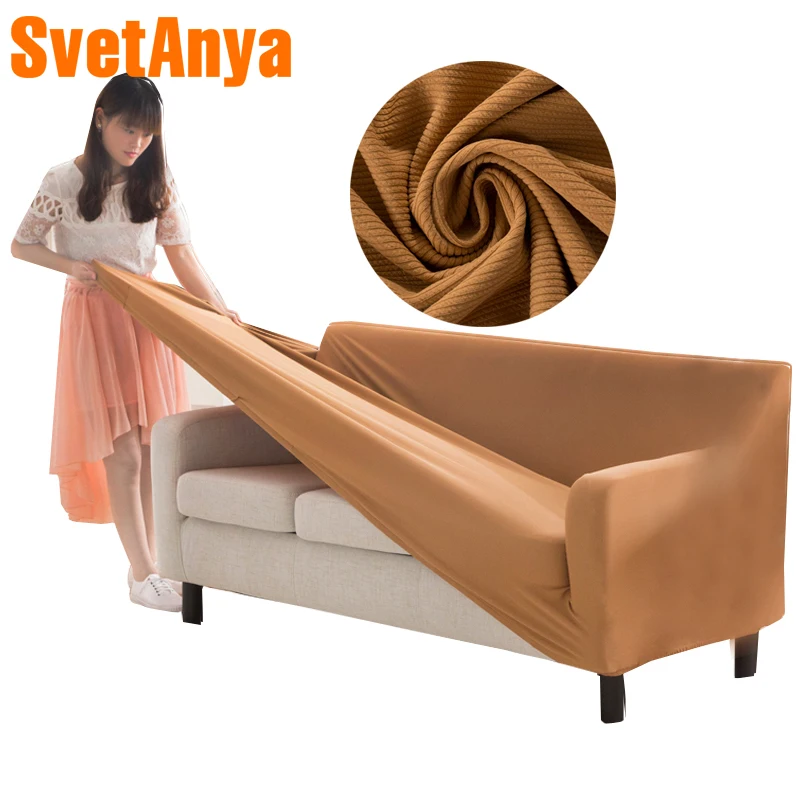 

Svetanya Stripe Slipcovers Solid Color Sofa Cover all-inclusive Couch Case for different Shape Sofa