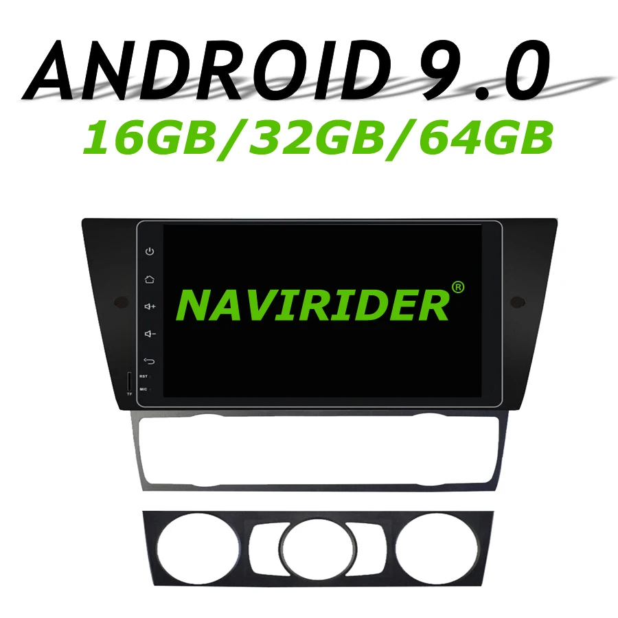 

High configuration Octa Core Android 9.0 Car GPS Multimedia For BMW E90 E90 E92 E93 9inch Car Radio bluetooth 64GB large memory