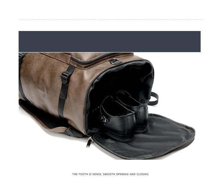 Открытый водонепроницаемый мужской рюкзак из искусственной кожи для ноутбука 14 15,4 дюймов Большой USB ноутбук мужской рюкзак для путешествий Черный Kha