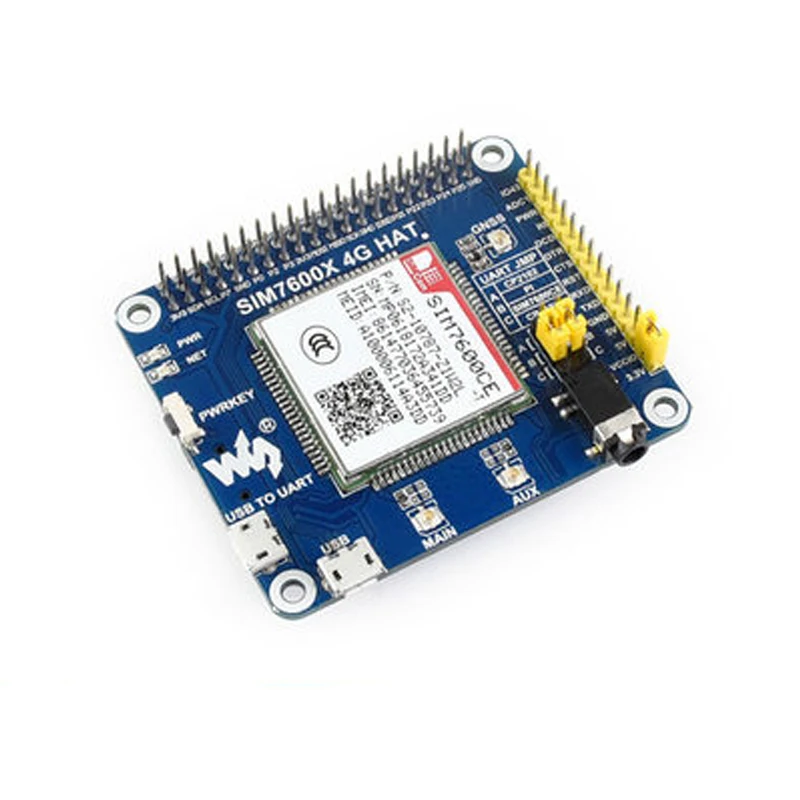

4G/3G/2G/GSM/GPRS/GNSS HAT for Raspberry Pi Based on SIM7600E-H